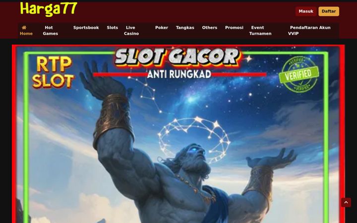 Screenshot of harga77.net