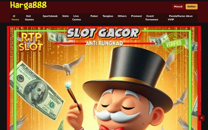 Screenshot of harga888.com