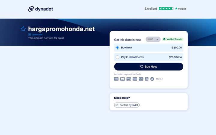 Screenshot von hargapromohonda.net