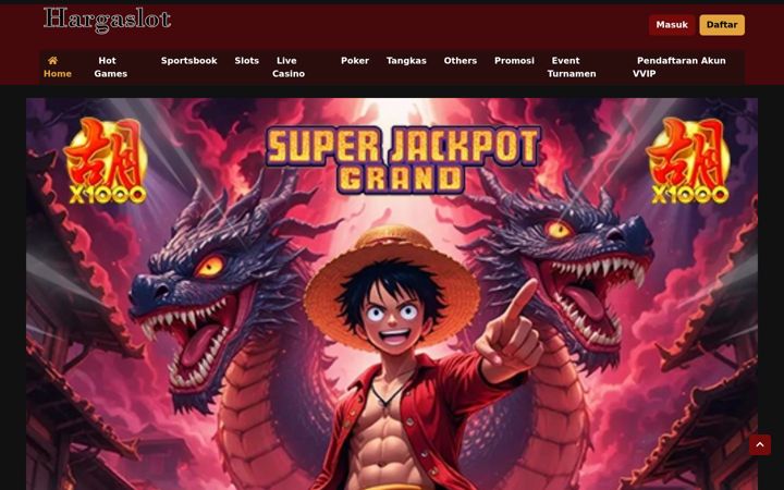 Screenshot of hargaslot.com