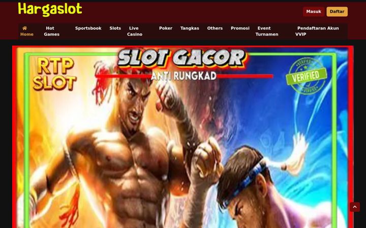 Screenshot von hargaslot.net