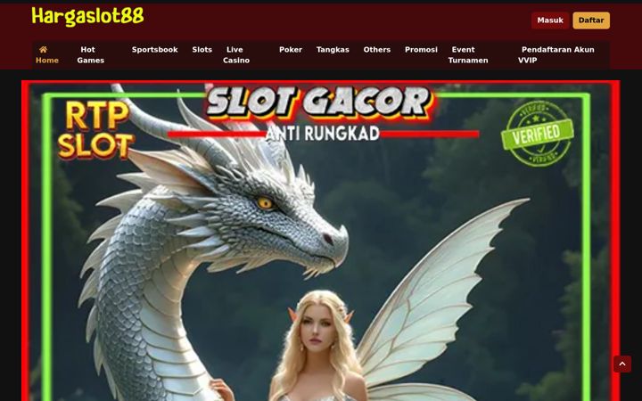 Screenshot of hargaslot88.com