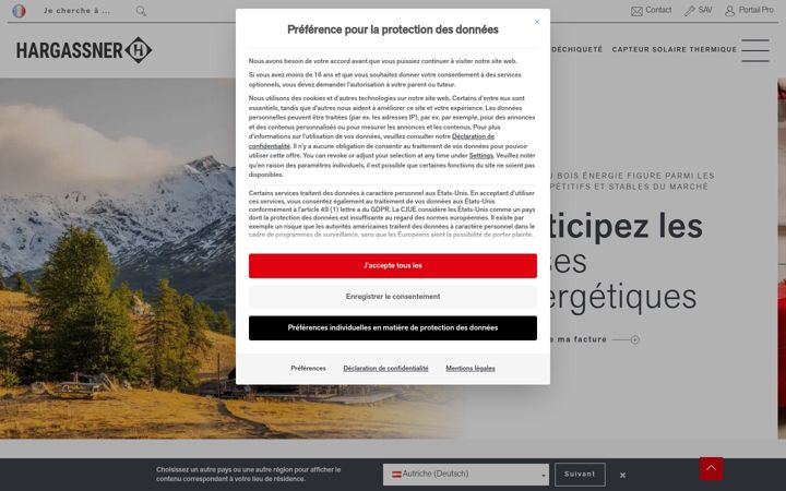 Screenshot of hargassner-france.com