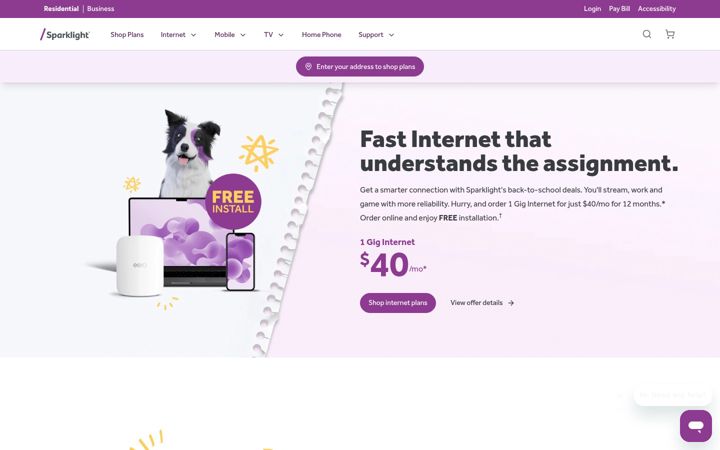 Screenshot of hargray.com