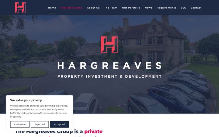 Screenshot of hargreaves.co.uk