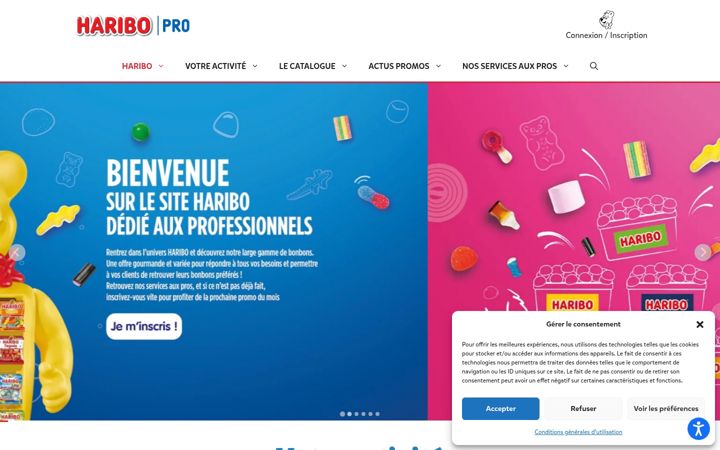 Screenshot of haribopro.com