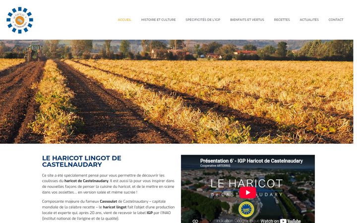 Screenshot of haricotdecastelnaudary.fr