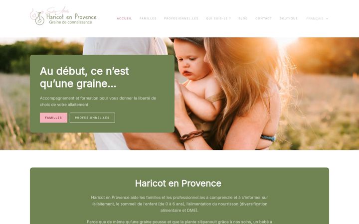 Screenshot of haricotenprovence.com