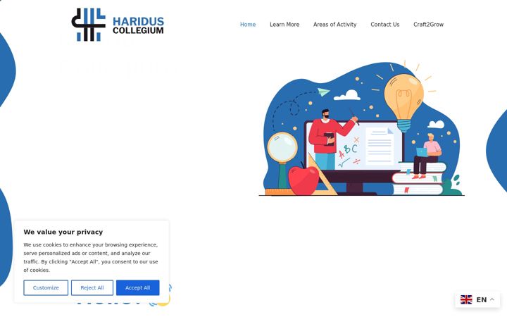 Screenshot of hariduscollegium.com