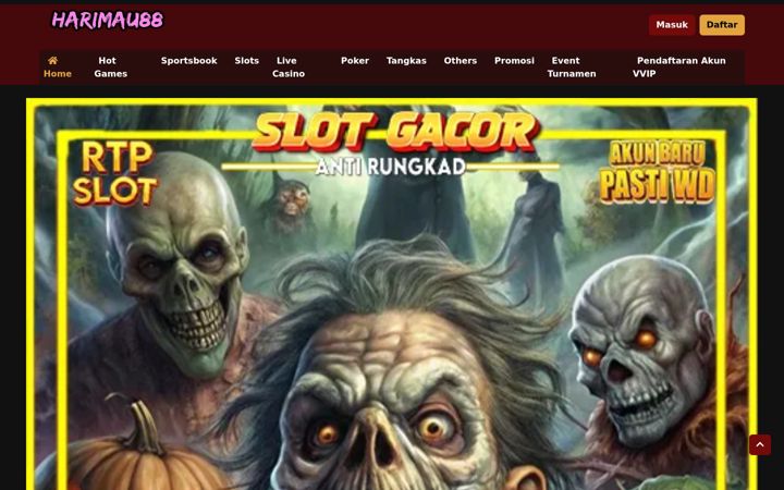 Ekrano kopija harimau88.net