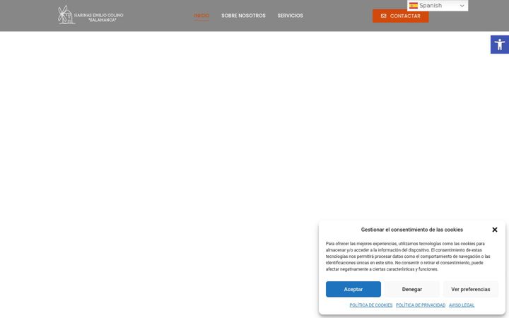 Screenshot of harinasemiliocolino.es