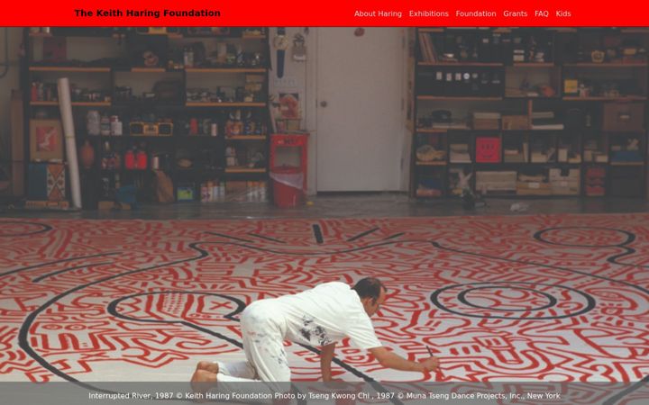 Screenshot of haring.com