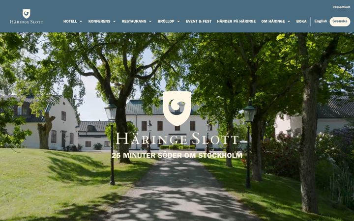 Screenshot of haringeslott.se