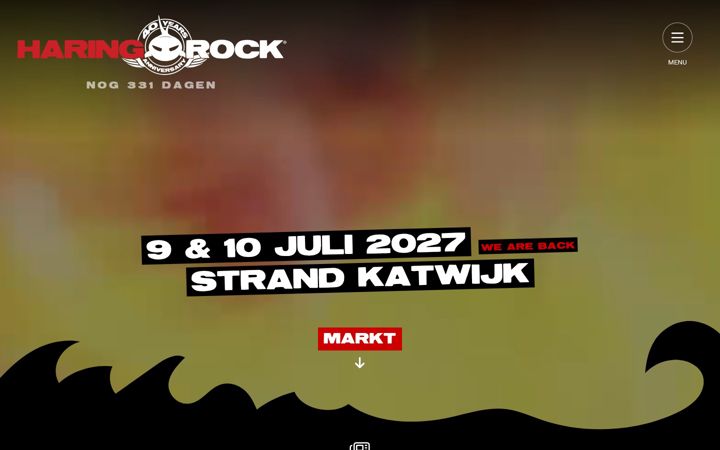 Screenshot of haringrock.nl