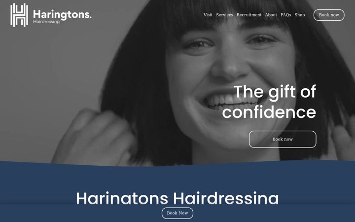 Screenshot of haringtons.com