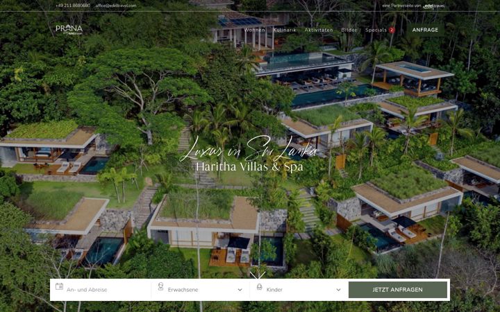 Screenshot of haritha-villas.de
