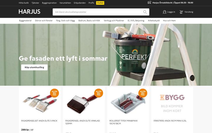 Screenshot of harjus.se