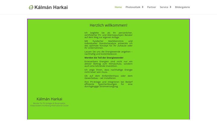 Screenshot stránky harkai.de
