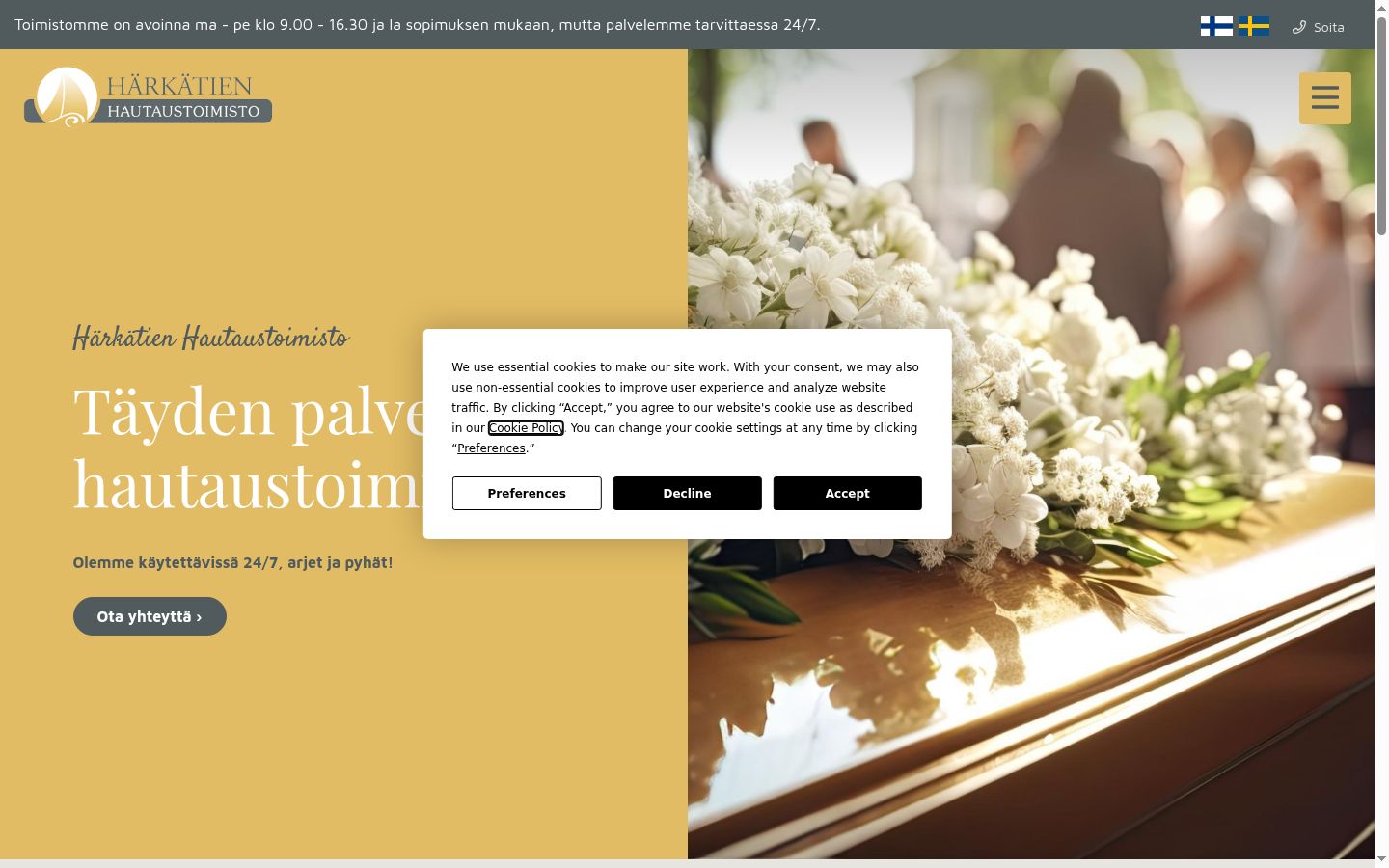 Snímka obrazovky banera súhlasu zobrazeného pred akoukoľvek interakciou