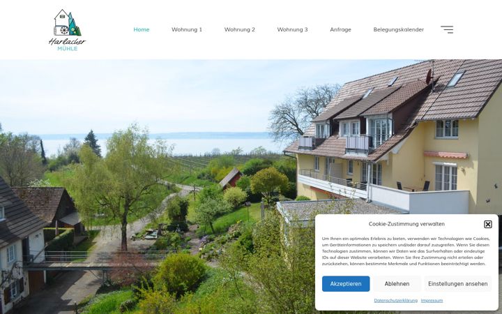 Screenshot of harlacher-muehle.de