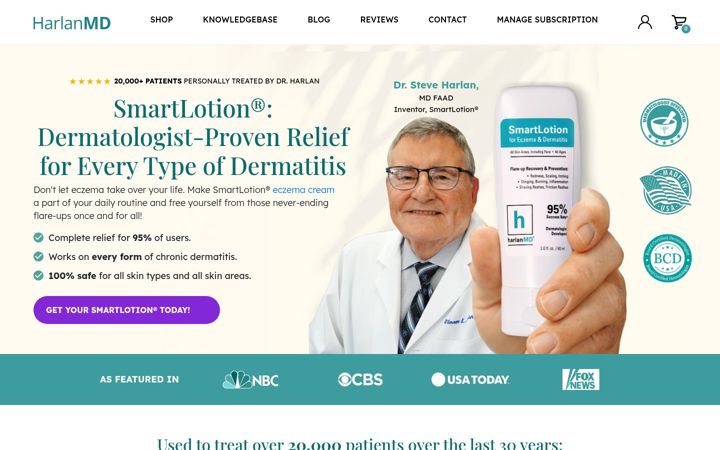 Screenshot of harlanmd.com
