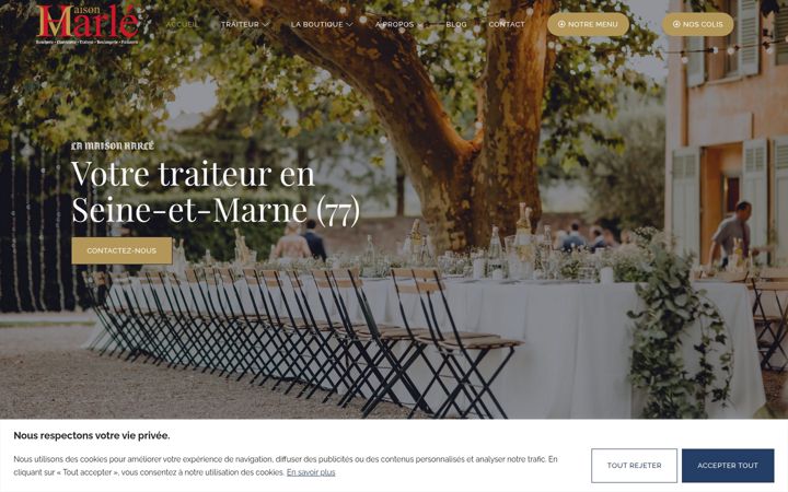 Screenshot of harle-traiteur.fr