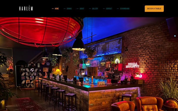 Screenshot stránky harlem-bar.de