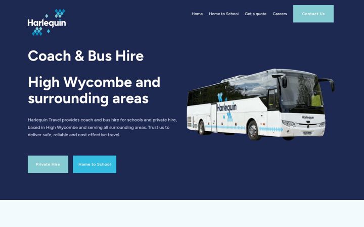 Screenshot of harlequintravel.co.uk