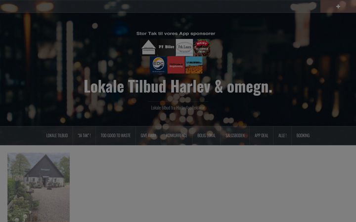Screenshot of harlevappreklame.dk