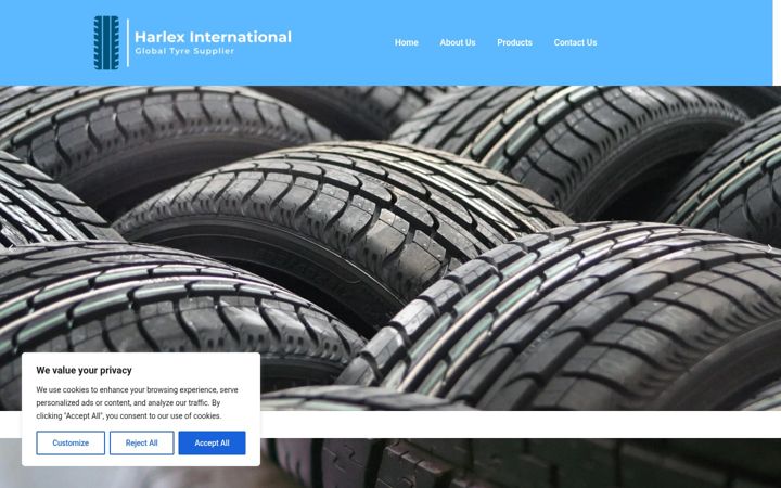 Screenshot of harlex-international.com