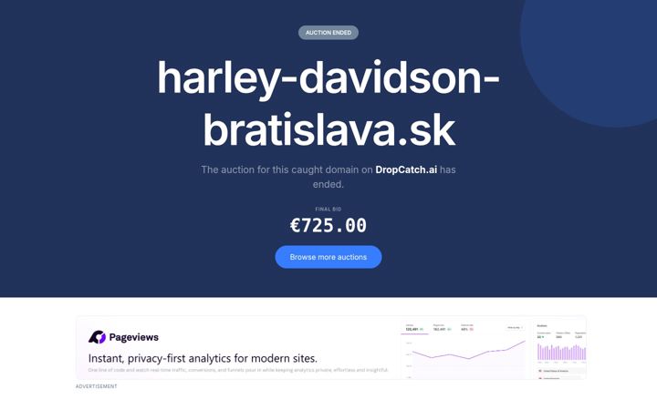 Screenshot of harley-davidson-bratislava.sk