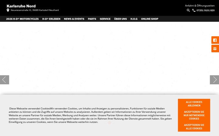 Screenshot of harley-karlsruhe-nord.de