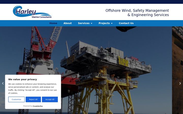 Screenshot of harley-marine.com