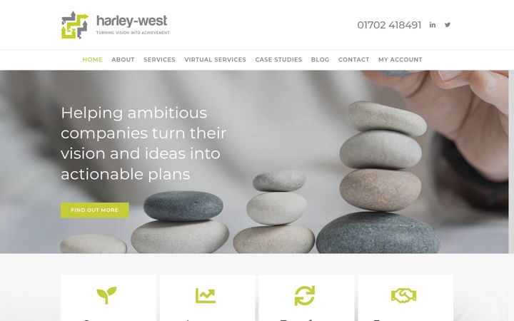 Screenshot of harley-west.com