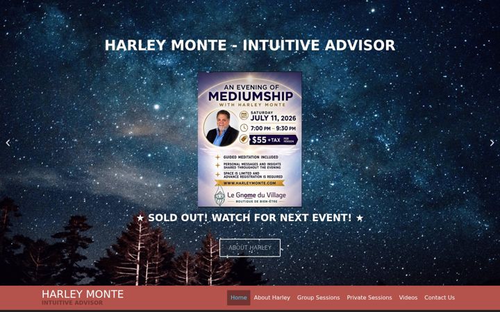 Screenshot of harleymonte.com