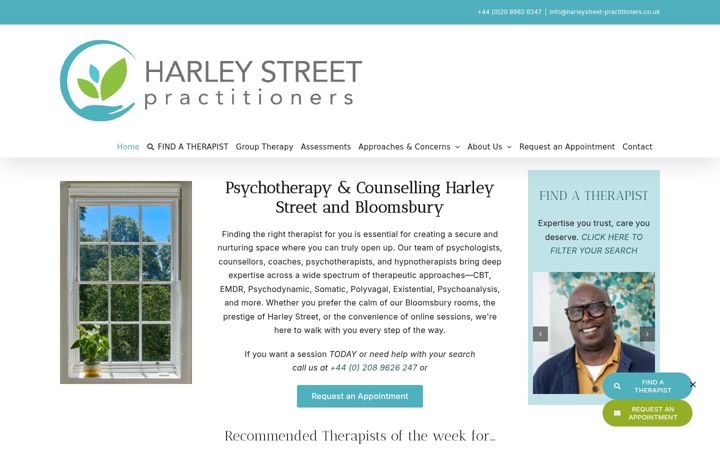 Screenshot of harleystreet-practitioners.co.uk