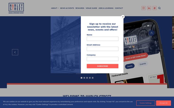Screenshot of harleystreetbid.com
