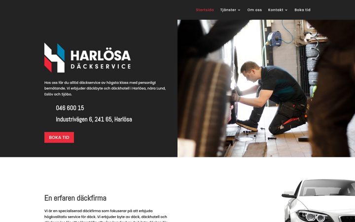 Screenshot of harlosadack.se