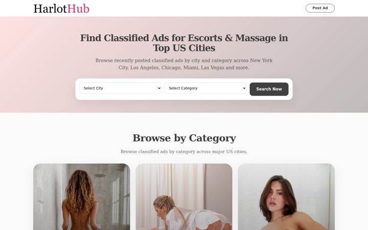 Screenshot of harlothub.com
