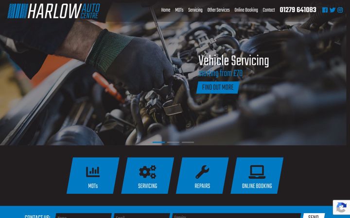 Screenshot of harlowautocentre.co.uk