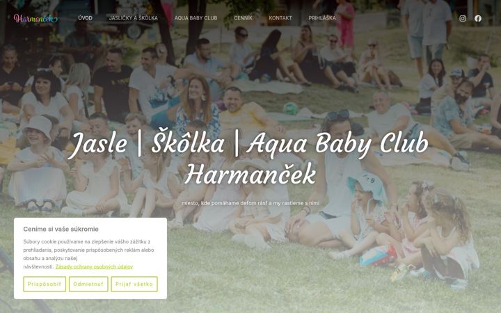 Screenshot of harmancek.eu