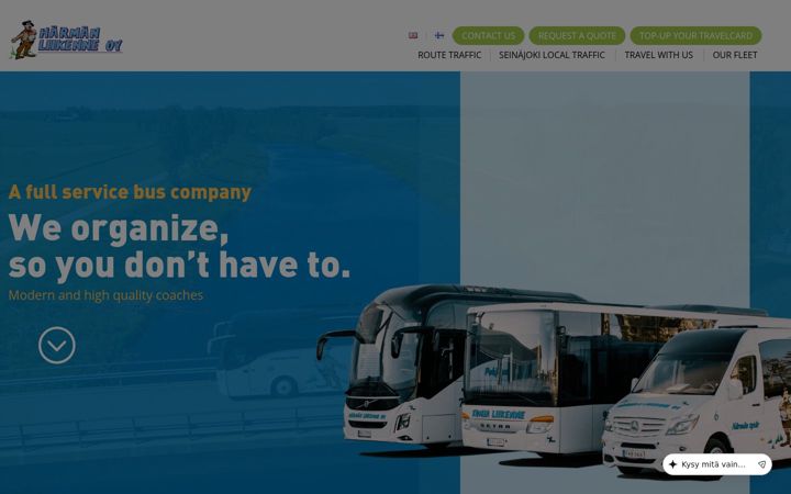 Screenshot of harmanliikenne.fi