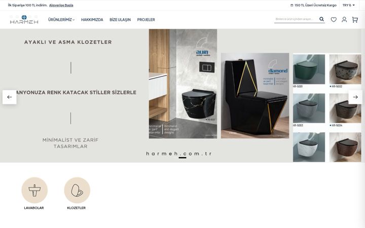 Screenshot of harmeh.com.tr
