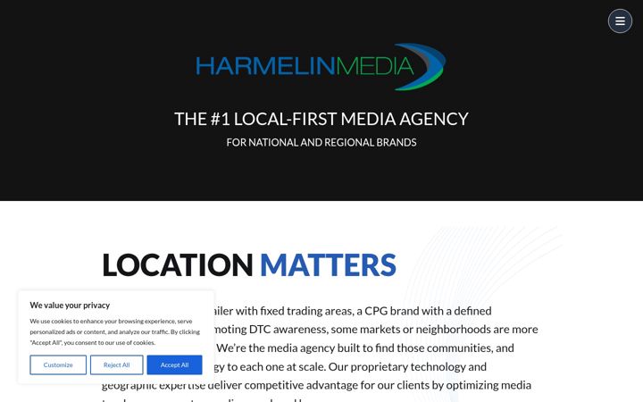 Screenshot of harmelin.com