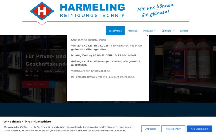 Screenshot of harmeling-reinigungstechnik.de