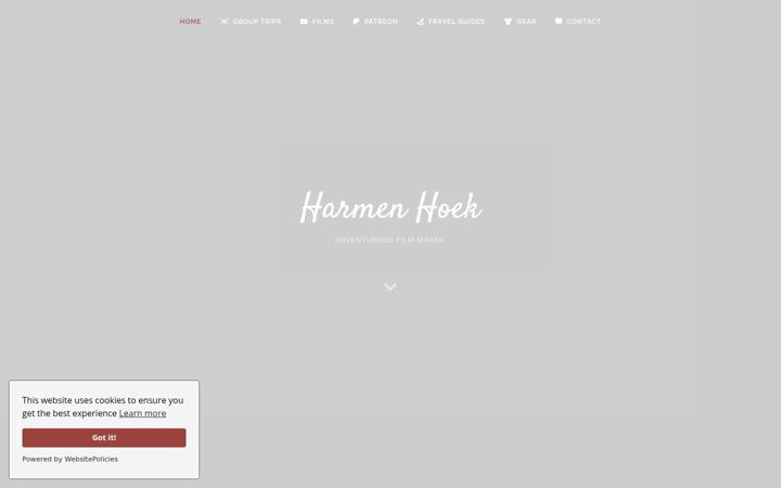 Screenshot of harmenhoek.com