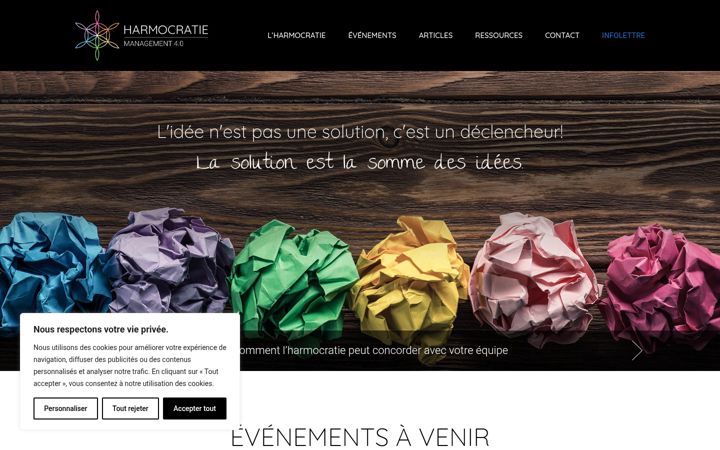 Screenshot of harmocratie.com