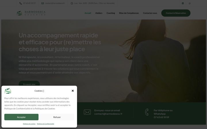 Screenshot of harmodeeca.fr