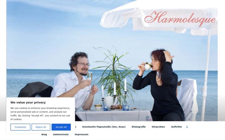 Screenshot of harmolesque.de