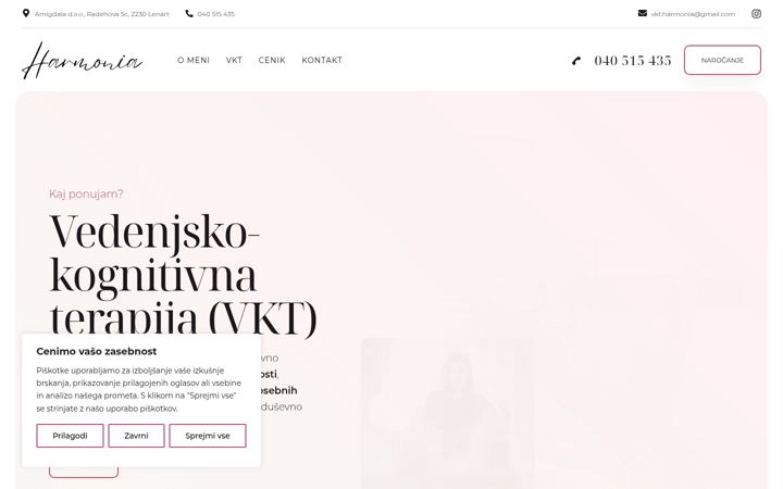 Screenshot of harmonia-psihoterapija.si